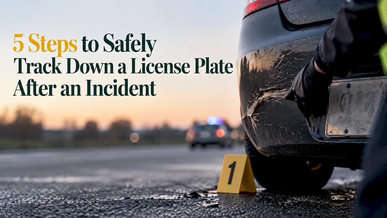 5 Steps to Safely Track Down a License Plate After an Incident